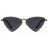 Meow Sunglasses | Black & Gold