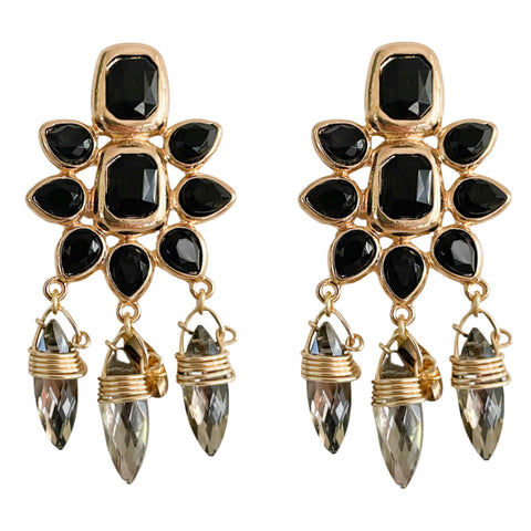 Mon Chéri | Black Earrings