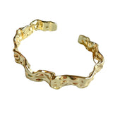 Crinkle Gold Bracelet